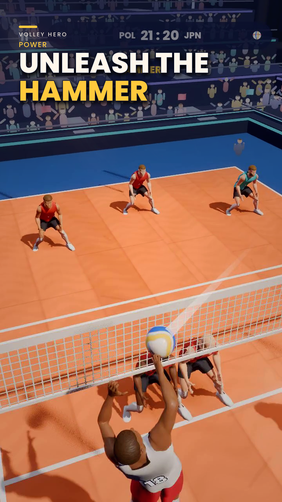 A hitter attacks into the open court after a precise set